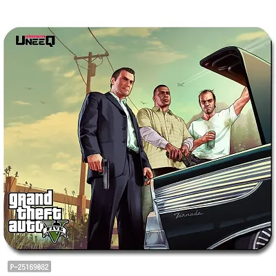 Overlays GTA 5 Gaming Mouse Pad for Laptop, Notebook, Gaming Computer | Anti-Skid Base Gaming Mousepad-thumb0