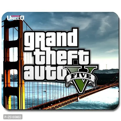 Overlays GTA 5 Gaming Mouse Pad for Laptop, Notebook, Gaming Computer | Anti-Skid Base Gaming Mousepad-thumb0