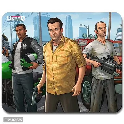 Overlays GTA 5 Gaming Mouse Pad for Laptop, Notebook, Gaming Computer | Anti-Skid Base Gaming Mousepad-thumb0