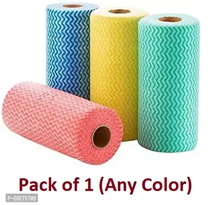 SHRIRAYS Pack of 80 Pulls Non Woven Kitchen Towel Roll | Use upto 5 Times | Reusable and Washable | Cleaning Wipes-thumb0