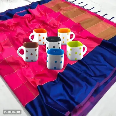 Prop It Up Premium Quality Ceramic Material Colorful Tea/Coffee Mug Set, 180ml, Set of 6, Mat Multicolour Tea/Coffee Cups, (Dots/Multicolor) No Harmful Effects-thumb3