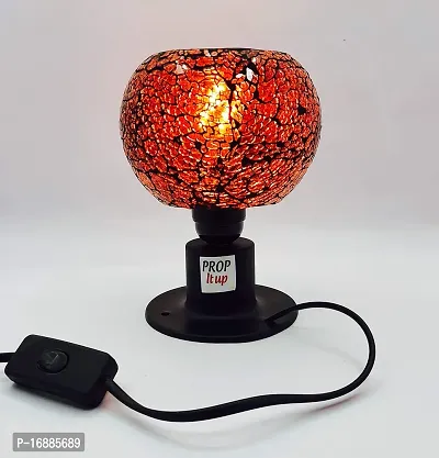 PROP IT UP new launch of economic range of 5 mutki shaped with metal vase table lamp, hand worked small size table/desk night lamp, multi color, with on/off switch and indian plug, best for gift, D-3-thumb3