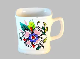 Prop It Up Bone China Coffee Mug Set, 150ml, Set of 6, Multicolour, New Tea  Coffee Cup Set Medium Size Tea/Coffee Cups, Mat Multicolour Tea/Coffee Cups, (Print 3)-thumb1