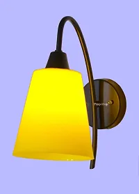 Prop It Up New Arrivals Make in India Wall Light with Unbreakable Fiber Shade in economical Range, Wall Sconce for Hall, Drawing Room, Bed Room etc. Yellow-thumb3