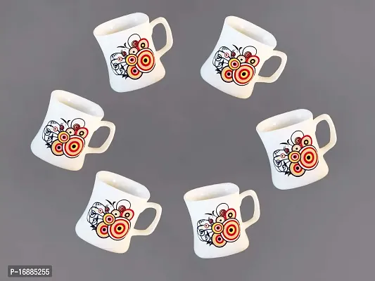 Prop It Up New Premium Quality Ceramic Colorful Tea/Coffee Mug Set, 180ml, Set of 6, Multicolour, New Tea  Coffee Cup Set Medium Size Tea/Coffee Cups, Mat Multicolour Tea/Coffee Cups, (Dots/Multicolor) No Harmful Effects,Environment Friendly..