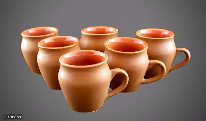 Prop It Up PIU33231 kullhad Shape 6 pcs Tea Cups-thumb0