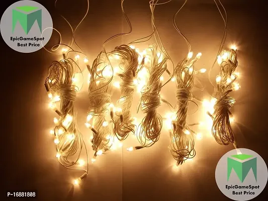 GamerSpotIndia Pack of 7 Yellow/White Rice Lights || Serial Bulbs For Decoration((By - GamerSpotIndia))