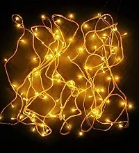 Prop It Up Festival Decoration Rice Bulb/led String Lights, 35feet, Plastic Rice Lights Serial Bulbs Ladi Decoration Lighting Christmas, Deewali, New Year Decoration Light, (Yellow, 45bulbs Pack 4)-thumb3