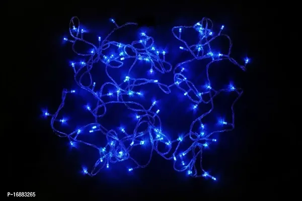 Honestystore? Diwali Rice Light Dushera Christmas Decoration Lights 24 ft (7-Mtr.) Blue Color Lights for Deepawali Decoration (Set of 5)-thumb3