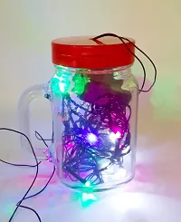 Prop It Up Newly Launch JAR Shaped Night LAMP with LED Fairy/Rice Bulb Light Multi Color, Special Launch for Festive Season, Decor for Bedroom Party Home DIY-thumb3