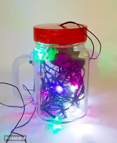 Prop It Up Newly Launch JAR Shaped Night LAMP with LED Fairy/Rice Bulb Light Multi Color, Special Launch for Festive Season, Decor for Bedroom Party Home DIY-thumb4