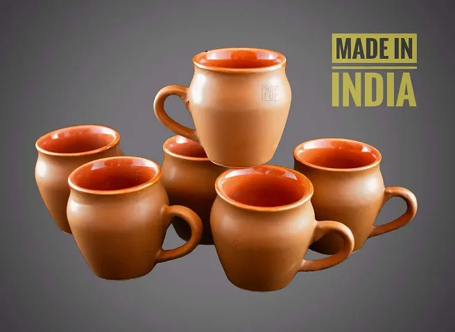 Prop It Up Bone China Coffee Mug Set, 150ml, Set of 6, Multicolour, New Tea & Coffee Cup Set Medium Size Tea/Coffee Cups, Mat Multicolour Tea/Coffee Cups,