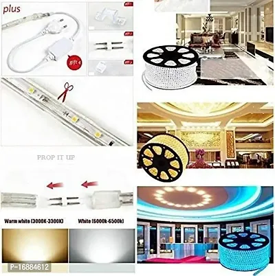 Premium Quality Water Proof 5 Meter LED Rope Light/Strip Light/Cove Light/Rope Light Color: Still Multi Color with Adapter.Exxtra Brightness and Thiick Silicon Coating.-thumb3