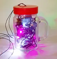 Prop It Up Newly Launch JAR Shaped Night LAMP with LED Fairy/Rice Bulb Light Multi Color, Special Launch for Festive Season, Decor for Bedroom Party Home DIY-thumb2