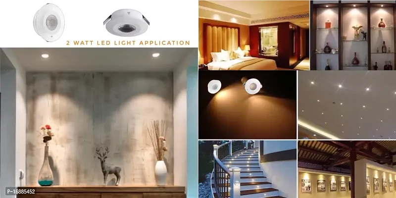 Prop It Up , Spot 2-Watt LED COB LightsSMALLEST LED RESSESED Light, Best Suitable for Showcase,Furniture, CABINETS,Bed ETC,Flush Mount Ceiling Lamp-thumb4