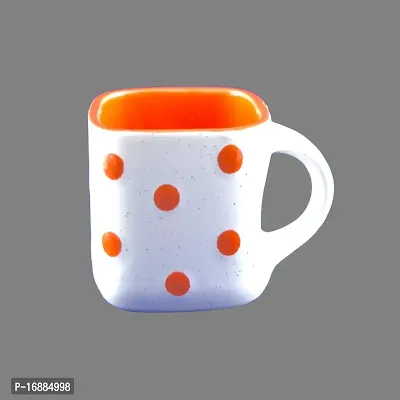 Prop It Up New Premium Quality Ceramic Material Colorful Tea/Coffee Mug Set, 180ml, Set of 6, Multi Colour,-thumb4