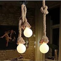 Prop It up Metal Rope hanging Edison Lamp with E27 Holder (Beige)-thumb3