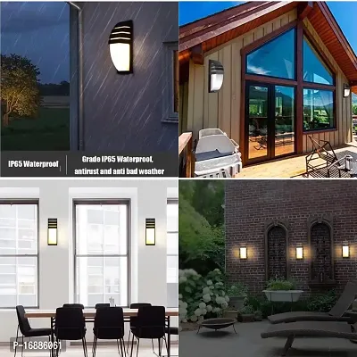 Prop It Up Outdoor Waterproof Bulkhead LED Wall Light 15 WATT, Parking,Step Light, Warm White, Unbreakable, IP-65 Exterior Wall Step Light Fixture (1)(Polycarbonate)-thumb3