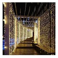 Festival decoration rice bulb/led string lights, 35feet, Plastic Rice Lights Serial Bulbs Ladi Decoration Lighting Christmas, Deewali, new year decoration light, (Warm white, 45 bulb pack of 2)-thumb3