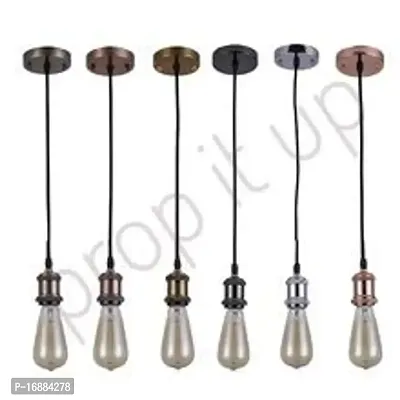 Prop It Up Round Pendant For Filaments Lamps with Holder Hanging E28, (Copper Antique)-thumb4