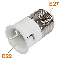 THINK3 4 Pieces LOT E27 to B22 Screw Base Socket Lamp Holder Light Bulb Adapter-thumb1