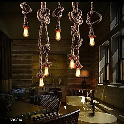 Prop It up Metal Rope hanging Edison Lamp with E27 Holder (Beige)-thumb5