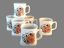 Prop It Up New Premium Quality Ceramic Colorful Tea/Coffee Mug Set, 180ml, Set of 6, Multicolour, New Tea  Coffee Cup Set Medium Size Tea/Coffee Cups, Mat Multicolour Tea/Coffee Cups, (Dots/Multicolor) No Harmful Effects,Environment Friendly..-thumb1