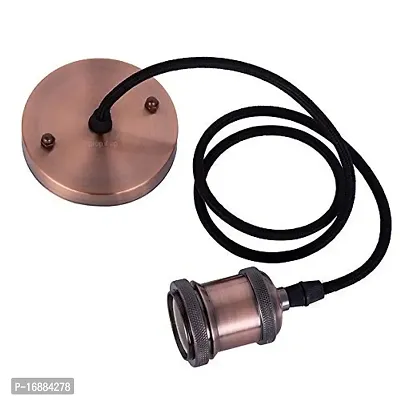 Prop It Up Round Pendant For Filaments Lamps with Holder Hanging E28, (Copper Antique)-thumb0