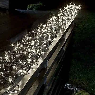 Festival decoration rice bulb/led string lights, 35feet, Plastic Rice Lights Serial Bulbs Ladi Decoration Lighting Christmas, Deewali, new year decoration light, (Warm white, 45 bulb pack of 2)-thumb5