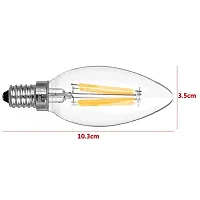 E14 4W 400LM 3200K Warm White Light 4-COB LED Filament Bulb (AC220V)-thumb4