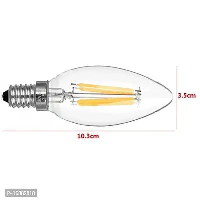 E14 4W 400LM 3200K Warm White Light 4-COB LED Filament Bulb (AC220V)-thumb5