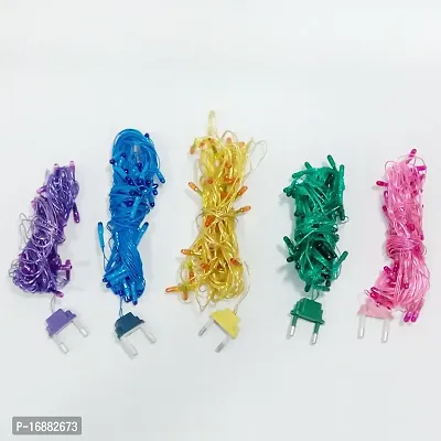 Crony Twinkling Rice Light for All Festival Decoration (Blue, Violet, Pink, Green, Yellow, 25 Metr) -5 Pieces