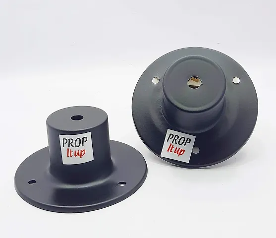 Prop It Up Round Gate Light Stand (Black)(Stainless Steel)