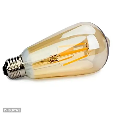 Prop It Up 4W B008 Edison Tungsten Squirrel Cage Filament Vintage Base E27 LED Bulb (Yellow) (Long bulb)-thumb2