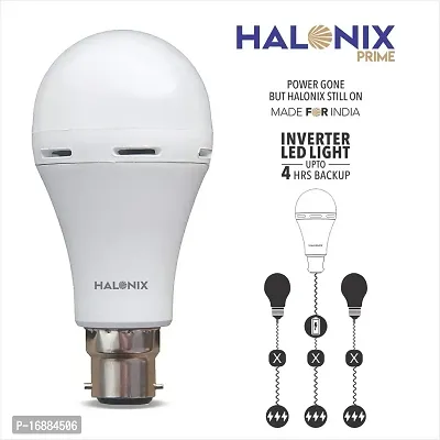 Halonix Prime 9W B22D 6500K Cool Day Light Inverter Rechargeable Emergency Led Bulb Pack of 1-thumb3