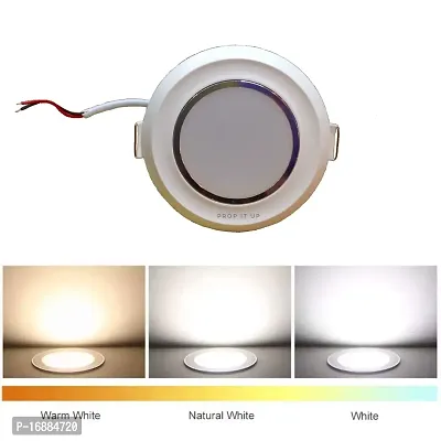 Prop It Up LED Reflector Down Junction Deep Round Light with Triple Colour (3W)-thumb5