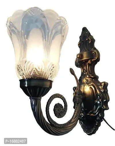 Prop It Up Farm House Antique Corded Electric Look Portuguese Style Decorative Single Lamp Wall Light(Metal)