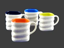 Prop It Up Ceramic Colorful Tea/Coffee Mug Set (180ml, , Multicolour) - Set of 6-thumb2