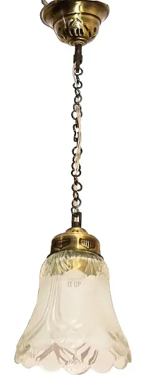 Prop It Up Sfl Round Partial Frost Ceiling Hanging Light (Multicolour)(Metal)-thumb1