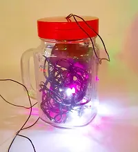 Prop It Up Newly Launch JAR Shaped Night LAMP with LED Fairy/Rice Bulb Light Multi Color, Special Launch for Festive Season, Decor for Bedroom Party Home DIY-thumb4