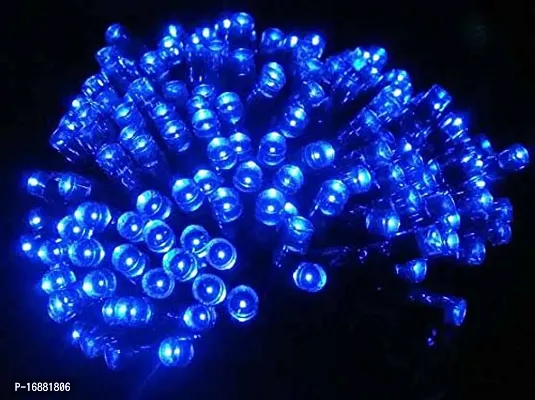 Led 180 Bulb Lights with 8 Functions Wired Remote, 16.5 m Long (Blue)-thumb0