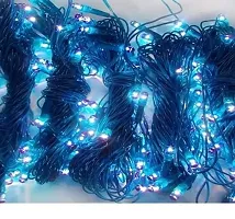 Honestystore? Diwali Rice Light Dushera Christmas Decoration Lights 24 ft (7-Mtr.) Blue Color Lights for Deepawali Decoration (Set of 5)-thumb1