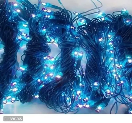 Honestystore? Diwali Rice Light Dushera Christmas Decoration Lights 24 ft (7-Mtr.) Blue Color Lights for Deepawali Decoration (Set of 5)-thumb2