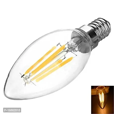 E14 4W 400LM 3200K Warm White Light 4-COB LED Filament Bulb (AC220V)