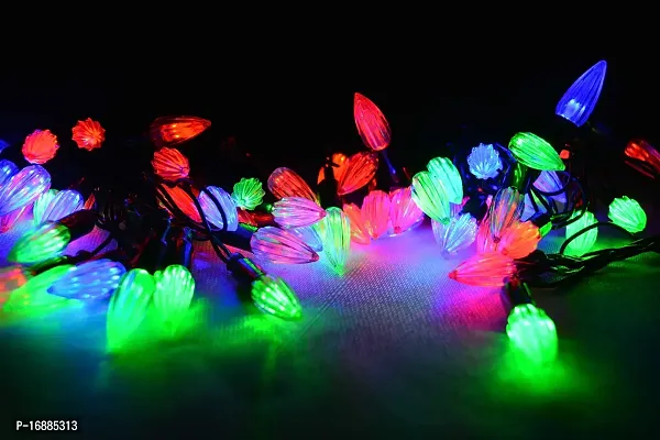 Made In India Premium Quality Multi Color Crystals Lights, 15 Meter((60 LEDs)), Multi color LED Crystal Christmas Fairy String Lights Bulb, Outdoor Garden Light, Plug-in (Multi Color) MAKE IN INDIA