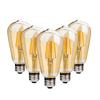 Prop It Up 4W B008 Edison Tungsten Squirrel Cage Filament Vintage Base E27 LED Bulb (Yellow) (Long bulb)-thumb3