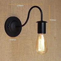 Prop It Up Retro Industrial Rustic Country/Style Ceiling Chandelier Round Wall Light Fixture (257-641, Black).-thumb4