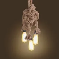 Prop It up Metal Rope hanging Edison Lamp with E27 Holder (Beige)-thumb2