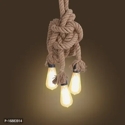 Prop It up Metal Rope hanging Edison Lamp with E27 Holder (Beige)-thumb3