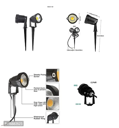 Prop It Up LED Outdoor Garden Spot and Spike 5W IP65, Warm White 3000K, Aluminium Body (5Watt)-thumb4